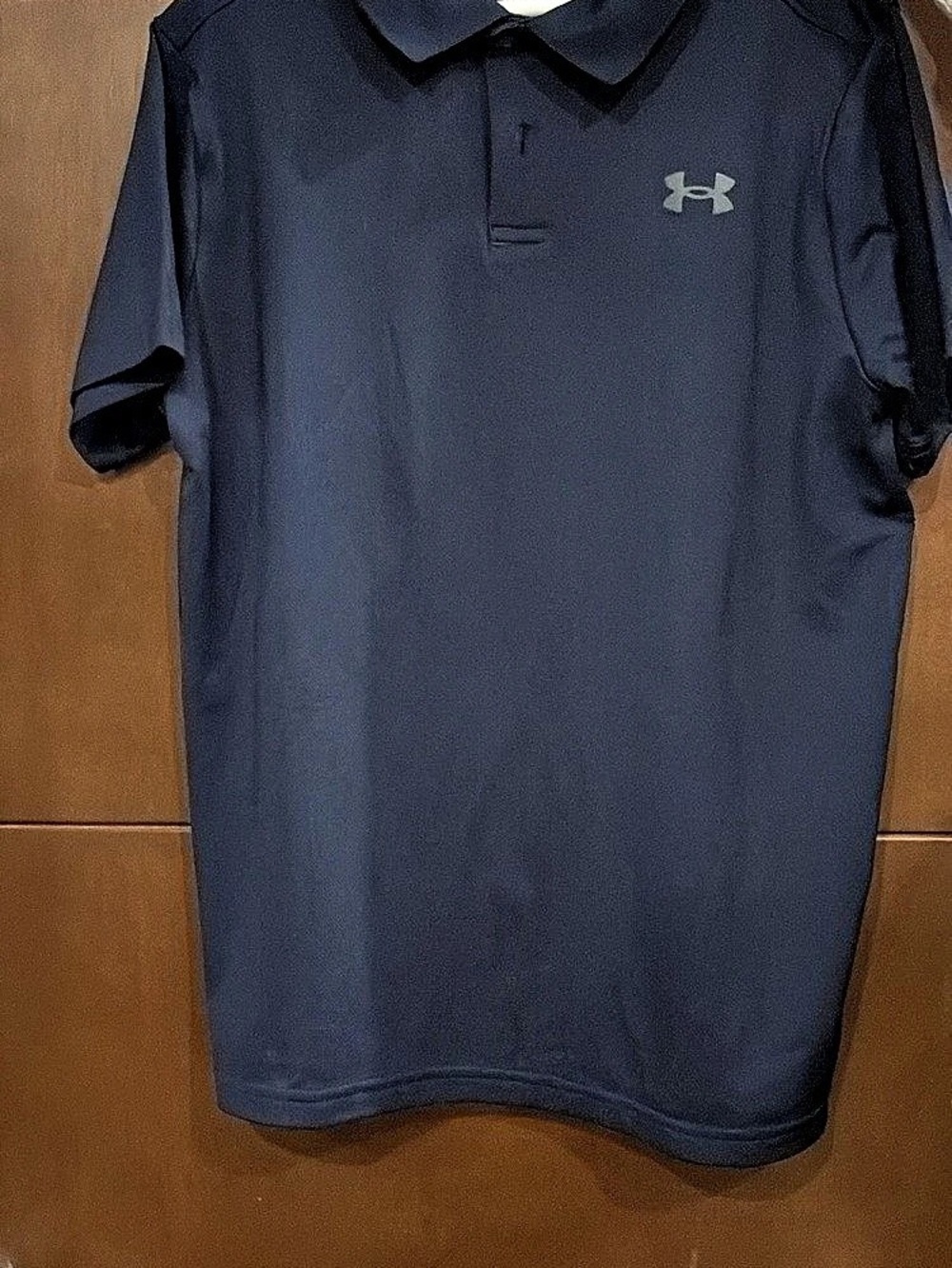 Under Armour Boys Performance Polo Blue Youth Medium